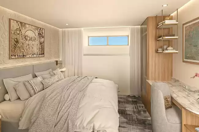 Cabina exterior con vista al río