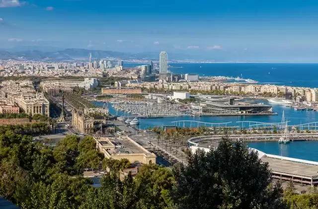 Desde Montjuïc en Barcelona