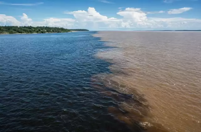 El encuentro de las aguas en Manaus