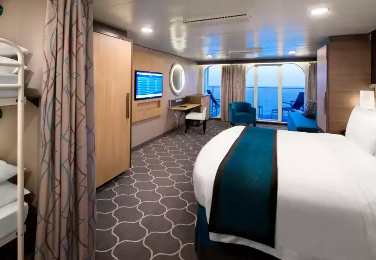 Cabina con vista al mar ultra espaciosa con gran balcón