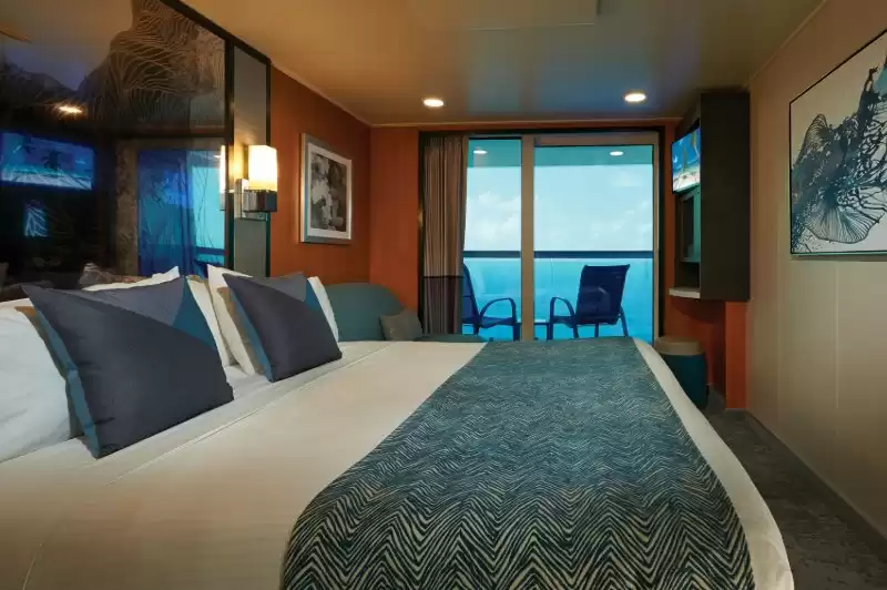 Cabina con balcón con vistas a la proa